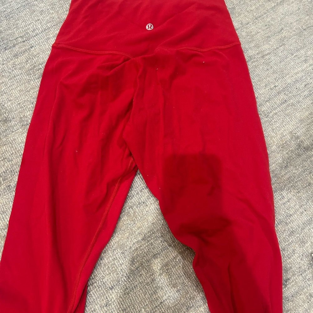 lululemon Vibrant Red Leggings